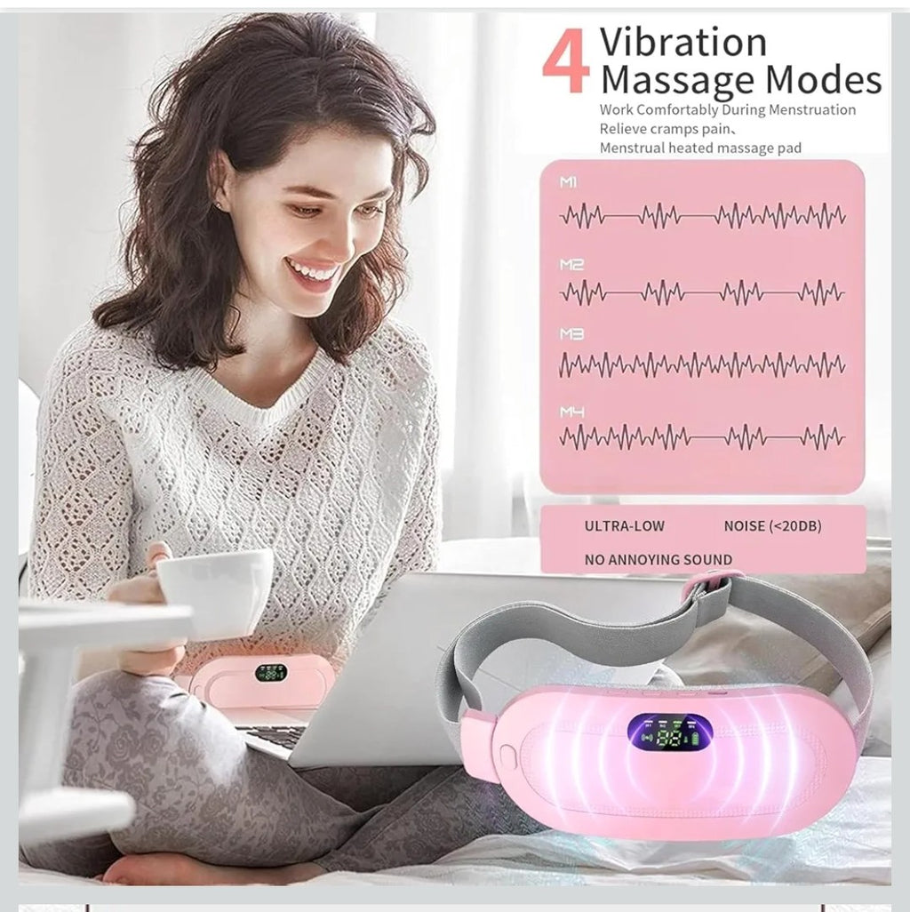 Heat & Vibration Therapy Belt (USB-C Rechargeable)