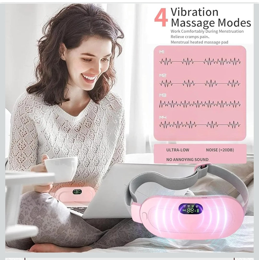 Heat & Vibration Therapy Belt (USB-C Rechargeable)